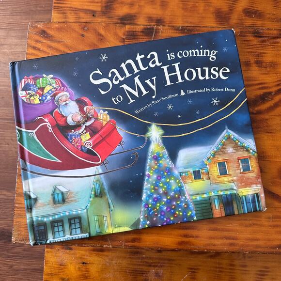 Santa Is Coming To My House Hardcover Book - Picture 1 of 11